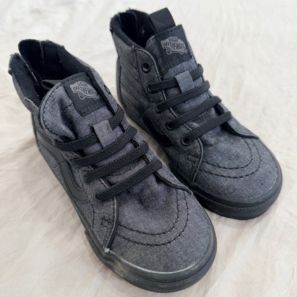 Vans Kids High-Top Sneakers - Gray and Black